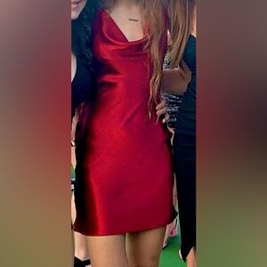 Red Satin Dress size s